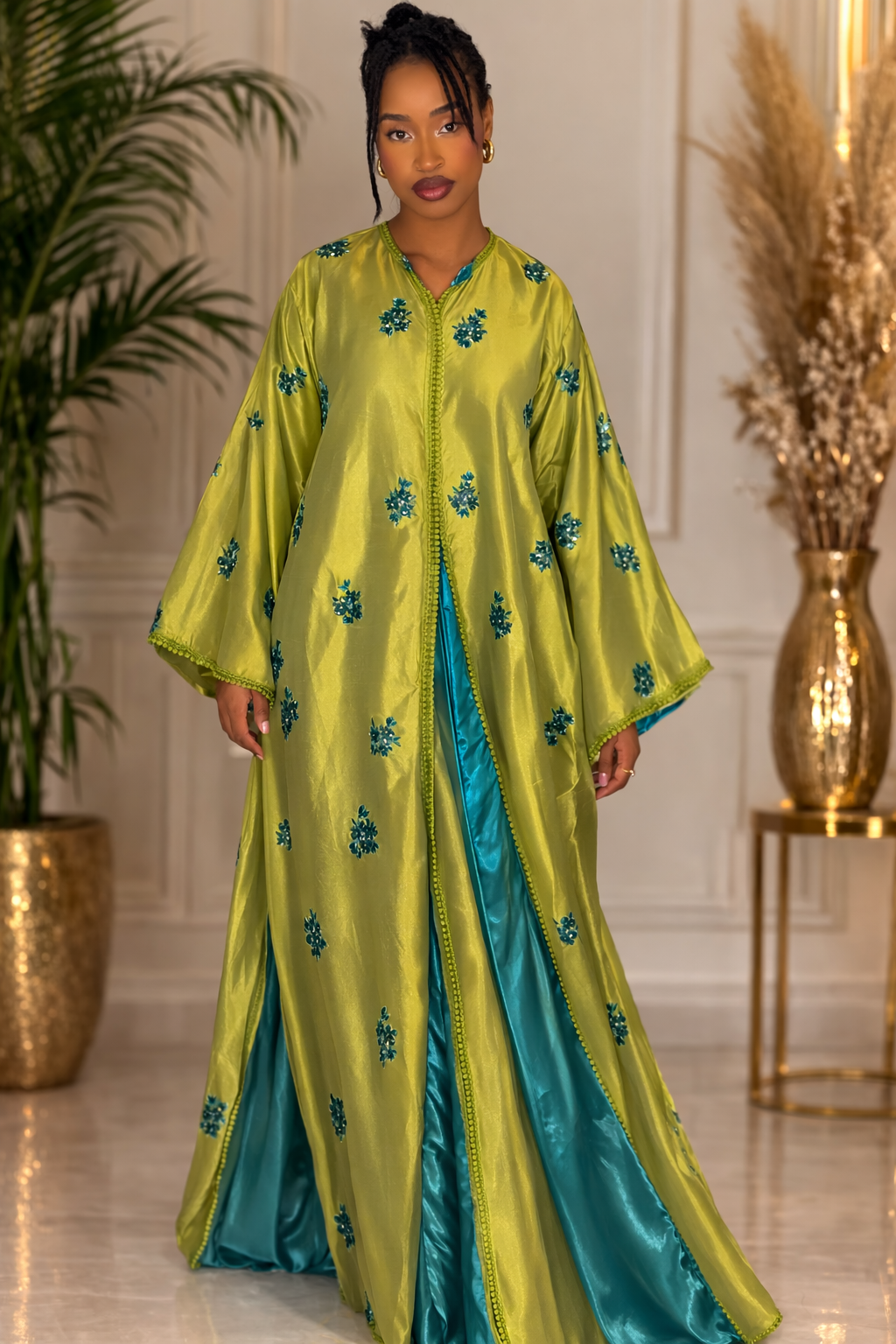 Caftan jardin d’émeraude