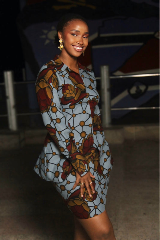 Ensemble Wax Hollandais Femme – Jupe & Chemise