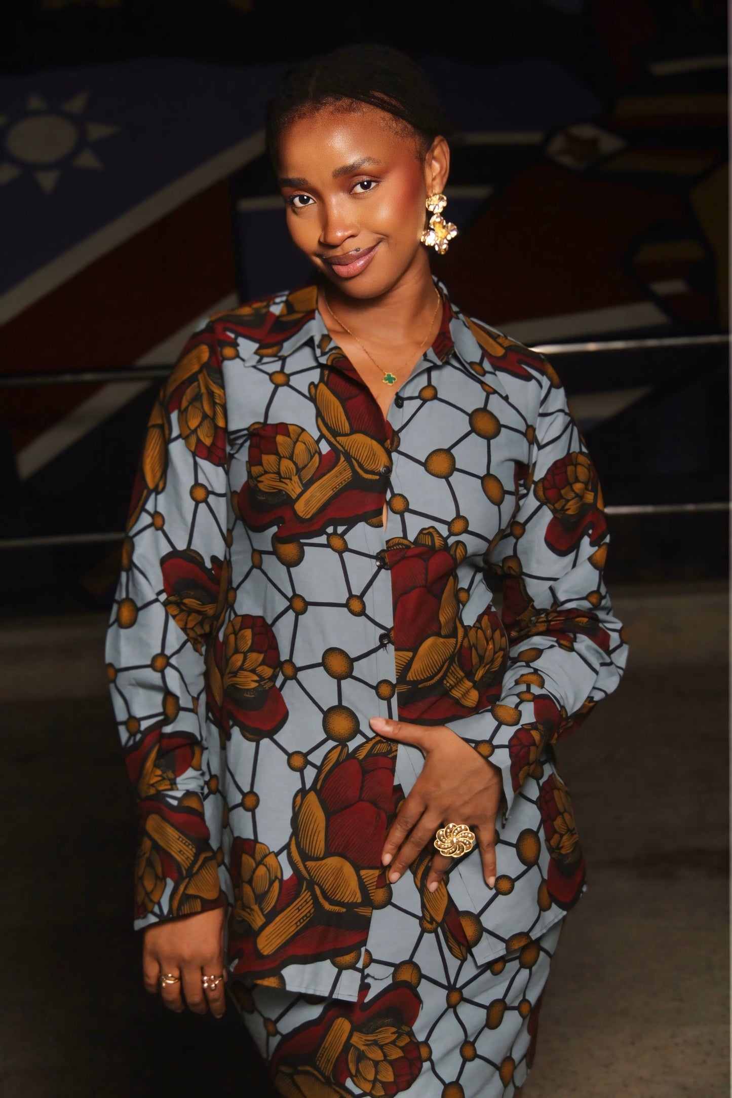 Ensemble Wax Hollandais Femme – Jupe & Chemise