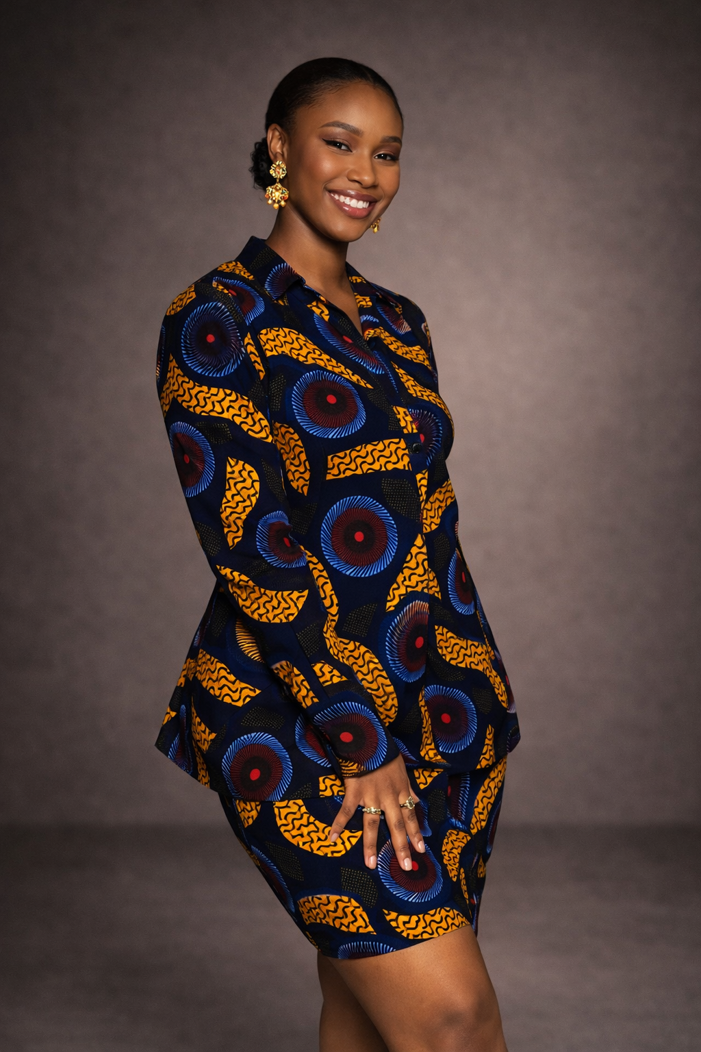 Ensemble Wax Hollandais Femme – Jupe & Chemise